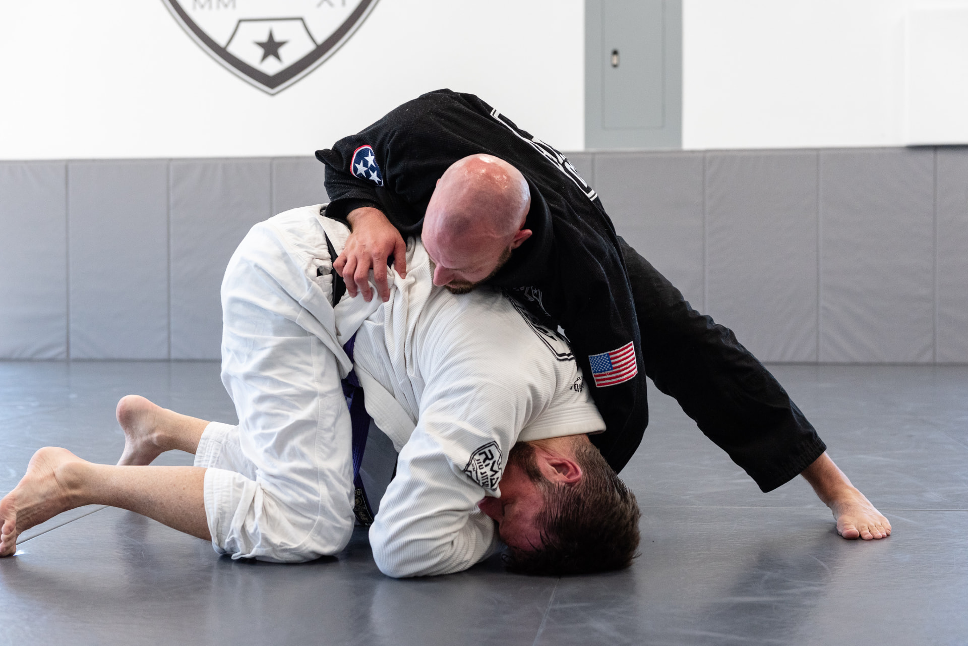 Beginner adult Brazilian Jiu-Jitsu class training at RMA in Franklin, TN