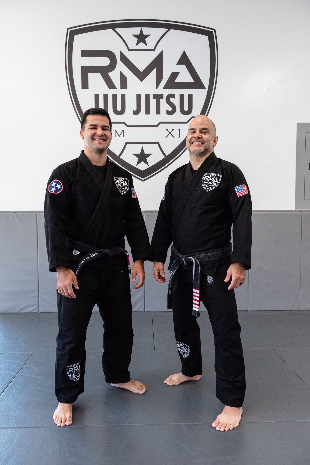 Professors Marcelo and John Ribeiro at RMA Brazilian Jiu-Jitsu Academy in Franklin and Nolensville, TN