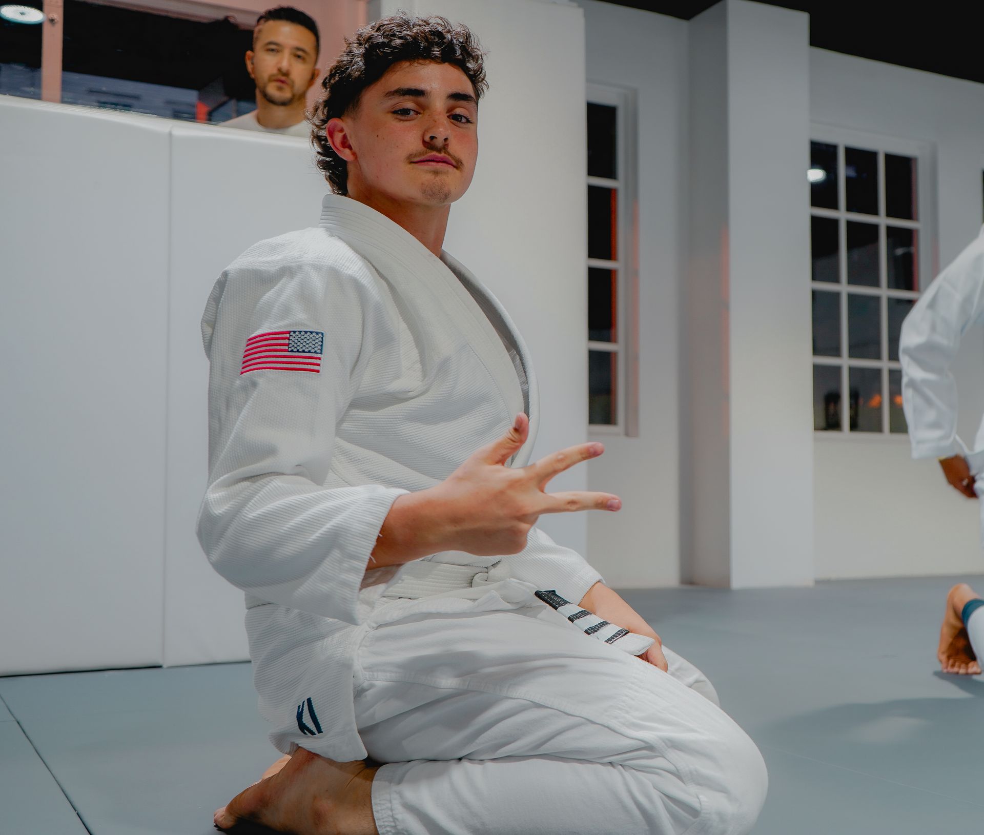 Advanced teen and adult Jiu-Jitsu students rolling at RMA — Franklin, TN 37064
