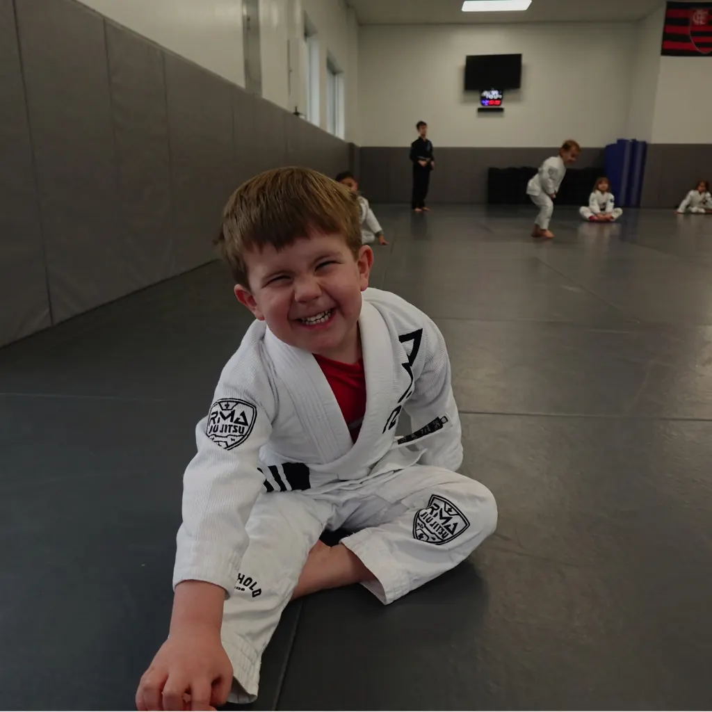 Young children in a Mighty Mites kids Brazilian Jiu-Jitsu class at RMA — Nolensville, TN 37135