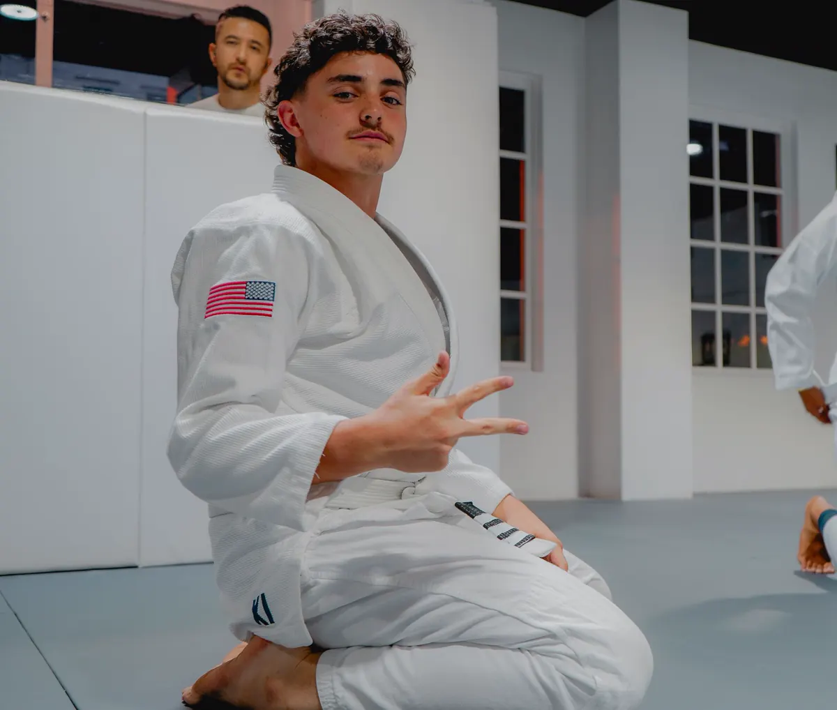 Advanced teen and adult Jiu-Jitsu students rolling at RMA — Franklin, TN 37064